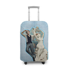 Чехол для чемодана 3D с принтом Райан Гослинг_11 в Петрозаводске, 86% полиэфир, 14% спандекс | двустороннее нанесение принта, прорези для ручек и колес | ryan gosling | актер | райан гослинг