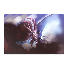 Магнитный плакат 3Х2 с принтом Dragon в Петрозаводске, Полимерный материал с магнитным слоем | 6 деталей размером 9*9 см | goddess of destruction | line age | line age ii | lineage ii | линейка