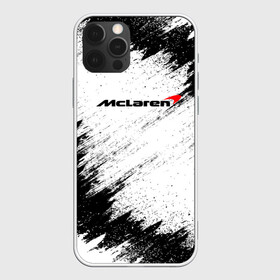 Чехол для iPhone 12 Pro с принтом McLaren в Петрозаводске, силикон | область печати: задняя сторона чехла, без боковых панелей | Тематика изображения на принте: auto | car | mclaren | race | авто | гонки | краска | краски | макларен | марка | машина
