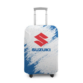 Чехол для чемодана 3D с принтом Suzuki в Петрозаводске, 86% полиэфир, 14% спандекс | двустороннее нанесение принта, прорези для ручек и колес | auto | car | race | suzuki | авто | гонки | краска | краски | марка | машина | сузуки
