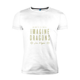 Мужская футболка премиум с принтом Imagine Dragons в Петрозаводске, 92% хлопок, 8% лайкра | приталенный силуэт, круглый вырез ворота, длина до линии бедра, короткий рукав | dragons | imagine | бэн макки | драгонс | дэн платцман | дэн рейнольдс | имеджин | уэйн сермон