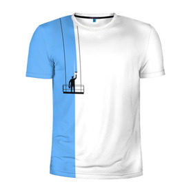Мужская футболка 3D спортивная с принтом Маляр в Петрозаводске, 100% полиэстер с улучшенными характеристиками | приталенный силуэт, круглая горловина, широкие плечи, сужается к линии бедра | Тематика изображения на принте: маляр