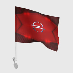 Флаг для автомобиля с принтом Opel SPORT в Петрозаводске, 100% полиэстер | Размер: 30*21 см | auto | automobile | car | carbon | machine | motor | motor car | opel | sport car | автомашина | бренд | легковой автомобиль | марка | спортивный автомобиль | тачка