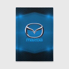 Обложка для автодокументов с принтом Mazda SPORT в Петрозаводске, натуральная кожа |  размер 19,9*13 см; внутри 4 больших “конверта” для документов и один маленький отдел — туда идеально встанут права | 