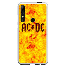 Чехол для Honor P Smart Z с принтом AC DC Hell-Fire в Петрозаводске, Силикон | Область печати: задняя сторона чехла, без боковых панелей | ac dc | acdc | fire | hard rock | rock | асдс | рок | эй си ди си