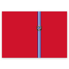Поздравительная открытка с принтом Куба, лента с гербом в Петрозаводске, 100% бумага | плотность бумаги 280 г/м2, матовая, на обратной стороне линовка и место для марки
 | cu | cub | cuba | гавана | герб | государство | знак | кастро | куба | кубинская | кубинский | надпись | остров свободы | патриот | полосы | республика | символ | страна | флаг | флага | цвета | че