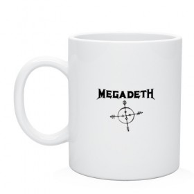 Кружка с принтом Megadeth в Петрозаводске, керамика | объем — 330 мл, диаметр — 80 мм. Принт наносится на бока кружки, можно сделать два разных изображения | Тематика изображения на принте: megadet | megadeth | группа | дирк вербурен | дэвид эллефсон | дэйв мастейн | кико лоурейро | мегадет | мегадетх | метал | рок | трэш | трэшметал | тяжелый | хард | хардрок | хеви | хевиметал