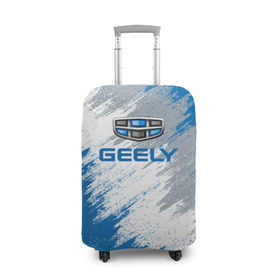 Чехол для чемодана 3D с принтом GEELY в Петрозаводске, 86% полиэфир, 14% спандекс | двустороннее нанесение принта, прорези для ручек и колес | auto | car | geely | race | авто | гонки | джили | краска | краски | марка | машина