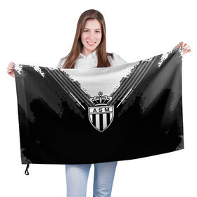 Флаг 3D с принтом Monaco abstract original в Петрозаводске, 100% полиэстер | плотность ткани — 95 г/м2, размер — 67 х 109 см. Принт наносится с одной стороны | football | soccer | монако