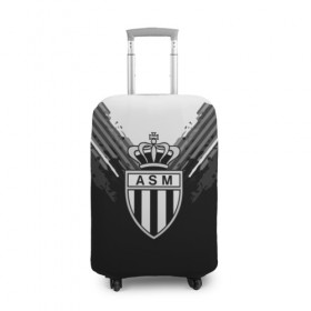 Чехол для чемодана 3D с принтом Monaco abstract original в Петрозаводске, 86% полиэфир, 14% спандекс | двустороннее нанесение принта, прорези для ручек и колес | football | soccer | монако