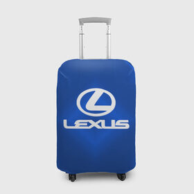 Чехол для чемодана 3D с принтом Lexus SPORT в Петрозаводске, 86% полиэфир, 14% спандекс | двустороннее нанесение принта, прорези для ручек и колес | 