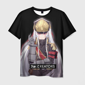 Мужская футболка 3D с принтом Re:Creators 3 в Петрозаводске, 100% полиэфир | прямой крой, круглый вырез горловины, длина до линии бедер | re:creators | troyca | аниме