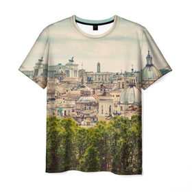 Мужская футболка 3D с принтом Рим в Петрозаводске, 100% полиэфир | прямой крой, круглый вырез горловины, длина до линии бедер | italy | rome | архитектура | европа | история | италия | отдых | отпуск | приключение | путешествие | рим | экскурсия