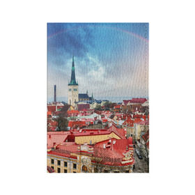 Обложка для паспорта матовая кожа с принтом Таллин (Эстония) в Петрозаводске, натуральная матовая кожа | размер 19,3 х 13,7 см; прозрачные пластиковые крепления | estonia | tallin | город | европа | путешествие | таллин | туризм | эстония