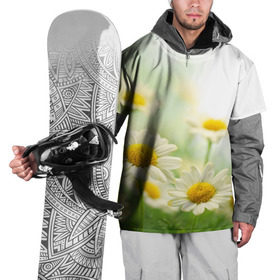 Накидка на куртку 3D с принтом Полевые ромашки в Петрозаводске, 100% полиэстер |  | Тематика изображения на принте: луг | поле | цветы