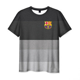 Мужская футболка 3D с принтом Барселона в Петрозаводске, 100% полиэфир | прямой крой, круглый вырез горловины, длина до линии бедер | barca | barcelona | barsa | barselona | espaniol | fcb | forca | ispania | la liga | барса | полосатая | форза | форма