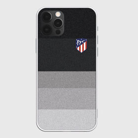 Чехол для iPhone 12 Pro Max с принтом Атлетико Мадрид в Петрозаводске, Силикон |  | атлетико мадрид | полосы | эмблема