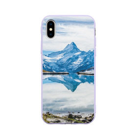 Чехол для Apple iPhone X силиконовый матовый с принтом Альпы в Петрозаводске, Силикон | Печать на задней стороне чехла, без боковой панели | австрия | альпийские горы | альпийский хребет | альпы | германия | горное озеро | горные лыжи | европа | италия | лихтенштейн | пейзаж | природа | словения | сноуборд | франция | швейцария