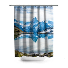 Штора 3D для ванной с принтом Альпы в Петрозаводске, 100% полиэстер | плотность материала — 100 г/м2. Стандартный размер — 146 см х 180 см. По верхнему краю — пластиковые люверсы для креплений. В комплекте 10 пластиковых колец | австрия | альпийские горы | альпийский хребет | альпы | германия | горное озеро | горные лыжи | европа | италия | лихтенштейн | пейзаж | природа | словения | сноуборд | франция | швейцария