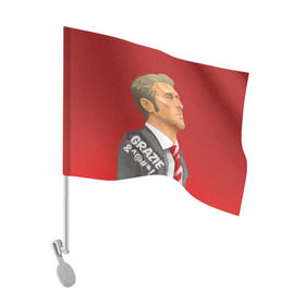 Флаг для автомобиля с принтом Тренер в Петрозаводске, 100% полиэстер | Размер: 30*21 см | fcsm | football | sp | мясные | футбольный клуб