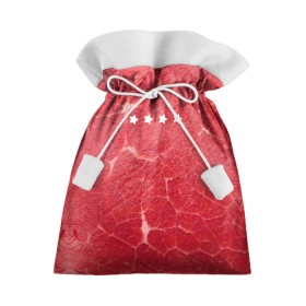 Подарочный 3D мешок с принтом Мясо 100% в Петрозаводске, 100% полиэстер | Размер: 29*39 см | Тематика изображения на принте: fcsm | football | sp | мясные | футбольный клуб