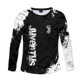 Женский лонгслив 3D с принтом JUVENTUS SPORT в Петрозаводске, 100% полиэстер | длинные рукава, круглый вырез горловины, полуприлегающий силуэт | fc | football | fotball club | juventus | sport | спорт | спортивные | униформа | фирменые цвета | фк | футбол | футбольный клуб | ювентус