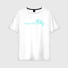 Женская футболка хлопок Oversize с принтом Miku Vocaliod в Петрозаводске, 100% хлопок | свободный крой, круглый ворот, спущенный рукав, длина до линии бедер
 | anime | hatsune | miku | vocaloid | аниме | вокалоид | мику
