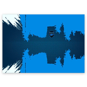 Поздравительная открытка с принтом ARSENAL SPORT BLUE в Петрозаводске, 100% бумага | плотность бумаги 280 г/м2, матовая, на обратной стороне линовка и место для марки
 | football | soccer | арсенал