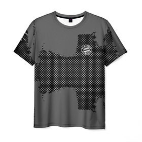 Мужская футболка 3D с принтом BAYERN MUNCHEN GRAY в Петрозаводске, 100% полиэфир | прямой крой, круглый вырез горловины, длина до линии бедер | football | soccer | байерн