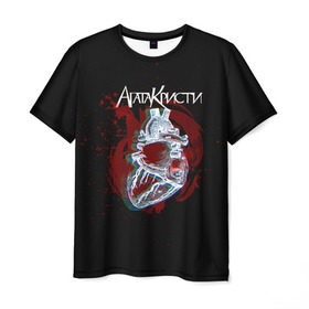 Мужская футболка 3D с принтом Агата Кристи в Петрозаводске, 100% полиэфир | прямой крой, круглый вырез горловины, длина до линии бедер | Тематика изображения на принте: 