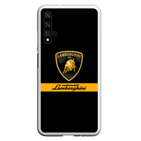 Чехол для Honor 20 с принтом Lamborghini Automobili S p A в Петрозаводске, Силикон | Область печати: задняя сторона чехла, без боковых панелей | automobili | gallardo | lamborghini | murcielago | reventon | roadster | s.p.a. | авто | автомобиль | знак | ламборгини | ламборджини | ламборжини | лого | машина | символ | спорт | тачка | эмблема