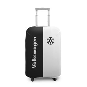 Чехол для чемодана 3D с принтом Volkswagen в Петрозаводске, 86% полиэфир, 14% спандекс | двустороннее нанесение принта, прорези для ручек и колес | volkswagen | авто | автомобиль | вольксваген | лого | машина | фолькс ваген | фольксваген | эмблема