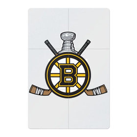 Магнитный плакат 2Х3 с принтом boston bruins в Петрозаводске, Полимерный материал с магнитным слоем | 6 деталей размером 9*9 см | Тематика изображения на принте: boston bruins | nhl | бостон брюинс | нхл | хоккей