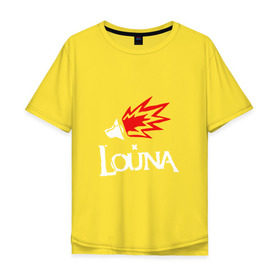 Мужская футболка хлопок Oversize с принтом Louna в Петрозаводске, 100% хлопок | свободный крой, круглый ворот, “спинка” длиннее передней части | 