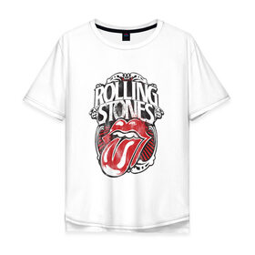 Мужская футболка хлопок Oversize с принтом The Rolling Stones в Петрозаводске, 100% хлопок | свободный крой, круглый ворот, “спинка” длиннее передней части | the rolling stones | бродяги | вольные странники | группа | катящиеся камни | кит ричардс | мик джаггер | рок | рок н ролл | ролинг | роллинг | рон вуд | стоун | стоунз | стоунс | чарли уоттс