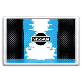 Магнит 45*70 с принтом Nissan в Петрозаводске, Пластик | Размер: 78*52 мм; Размер печати: 70*45 | Тематика изображения на принте: motor | nissan | авто | лого | машина | ниссан | тачка