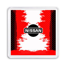 Магнит 55*55 с принтом Nissan в Петрозаводске, Пластик | Размер: 65*65 мм; Размер печати: 55*55 мм | Тематика изображения на принте: motor | nissan | авто | лого | машина | ниссан | тачка