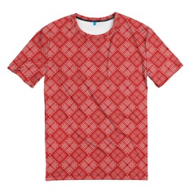 Мужская футболка 3D с принтом Geometric AbsTex в Петрозаводске, 100% полиэфир | прямой крой, круглый вырез горловины, длина до линии бедер | 
