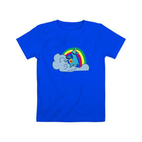 Детская футболка хлопок с принтом Unicorn Fortnite в Петрозаводске, 100% хлопок | круглый вырез горловины, полуприлегающий силуэт, длина до линии бедер | fortnite | фортнайт