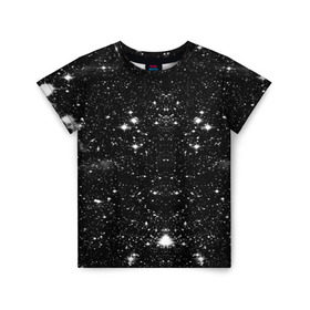 Детская футболка 3D с принтом Black star в Петрозаводске, 100% гипоаллергенный полиэфир | прямой крой, круглый вырез горловины, длина до линии бедер, чуть спущенное плечо, ткань немного тянется | 