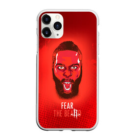 Чехол для iPhone 11 Pro матовый с принтом Rockets Beard в Петрозаводске, Силикон |  | hurden | nba | rockets | баскетбол | нба | харден | хьюстон рокетс