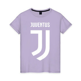 Женская футболка хлопок с принтом Juventus FC в Петрозаводске, 100% хлопок | прямой крой, круглый вырез горловины, длина до линии бедер, слегка спущенное плечо | football | juventus | soccer | италия | турин | футбольный | ювентус