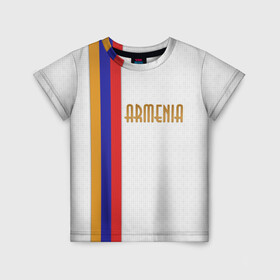 Детская футболка 3D с принтом Armenia 2 в Петрозаводске, 100% гипоаллергенный полиэфир | прямой крой, круглый вырез горловины, длина до линии бедер, чуть спущенное плечо, ткань немного тянется | armenia | армения