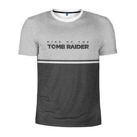Мужская футболка 3D спортивная с принтом Rise of the Tomb Raider в Петрозаводске, 100% полиэстер с улучшенными характеристиками | приталенный силуэт, круглая горловина, широкие плечи, сужается к линии бедра | croft | lara | raider | tomb | гробниц | игра | крофт | лара | расхитительница