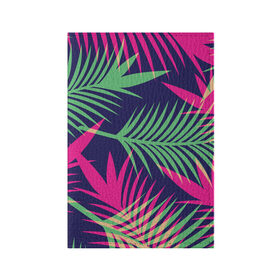 Обложка для паспорта матовая кожа с принтом Листья Пальмы в Петрозаводске, натуральная матовая кожа | размер 19,3 х 13,7 см; прозрачные пластиковые крепления | весна | джунгли | для весны | для лета | лес | лето | листья | текстура | тропики | тропический | цветы