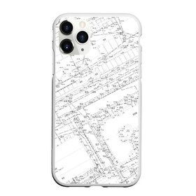 Чехол для iPhone 11 Pro матовый с принтом Топография_01 в Петрозаводске, Силикон |  | survey | геодезист | геодезия | топография
