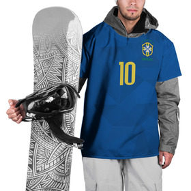Накидка на куртку 3D с принтом Неймар 2018 гостевая в Петрозаводске, 100% полиэстер |  | brazil | cup champions | league | neymar | world | бразилия | неймар