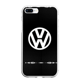 Чехол для iPhone 7Plus/8 Plus матовый с принтом Volkswagen sport auto abstract в Петрозаводске, Силикон | Область печати: задняя сторона чехла, без боковых панелей | auto | automobile | car | carbon | machine | motor | motor car | sport car | volkswagen | автомашина | бренд | легковой автомобиль | марка | спортивный автомобиль | тачка