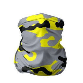 Бандана-труба 3D с принтом Yellow camouflage в Петрозаводске, 100% полиэстер, ткань с особыми свойствами — Activecool | плотность 150‒180 г/м2; хорошо тянется, но сохраняет форму | Тематика изображения на принте: camouflage | камуфляж | комуфляж