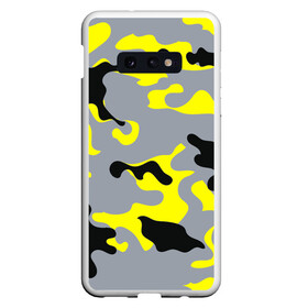 Чехол для Samsung S10E с принтом Yellow camouflage в Петрозаводске, Силикон | Область печати: задняя сторона чехла, без боковых панелей | camouflage | камуфляж | комуфляж